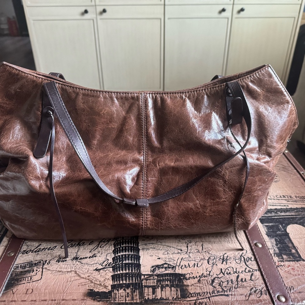 Hype Brown Shoulder Bag with Textured Finish